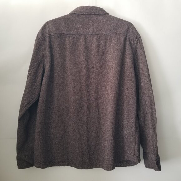 Grayers Cold Weather Mens XXL Brown Cotton Long Sleeve Button Up Shirt Jacket - Picture 7 of 16